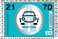 Dálniční známka Slovinsko 2021