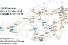 Mapa zpoplatněných úseků Rakousko 2021