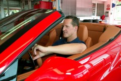 Michael Schumacher a Ferrari California