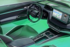 Škoda Elroq skica interiéru 2024