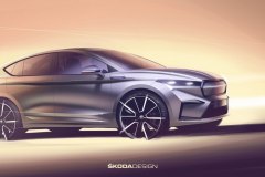 Škoda Enyaq iV Coupé sketch 2022