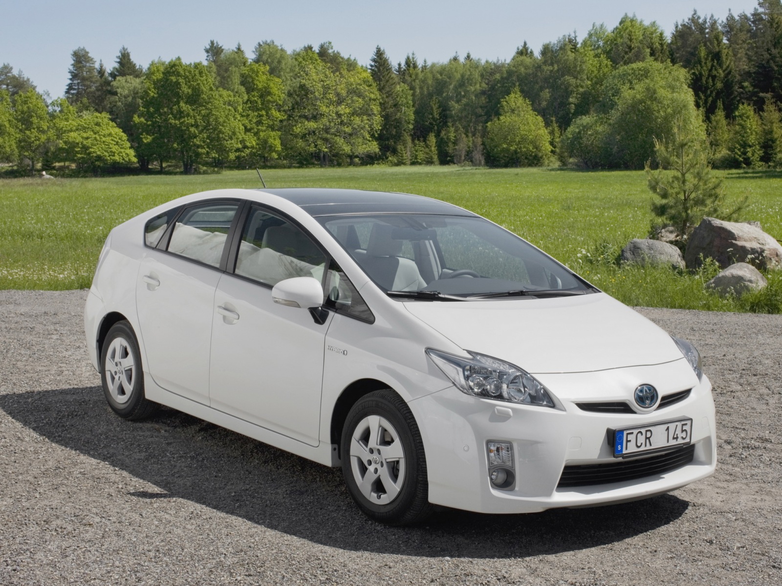 Barres De Toit ACE-4 Pour Toyota Prius III (XW30) 2009-2015 - Gris, Charge Max 75 Kg, Avec Serrures Anti-vol