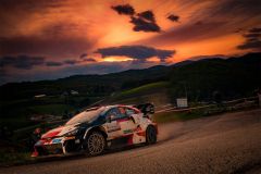 Kalle Rovanperä z Toyota Gazoo racing na Rallye Chorvatsko 2022