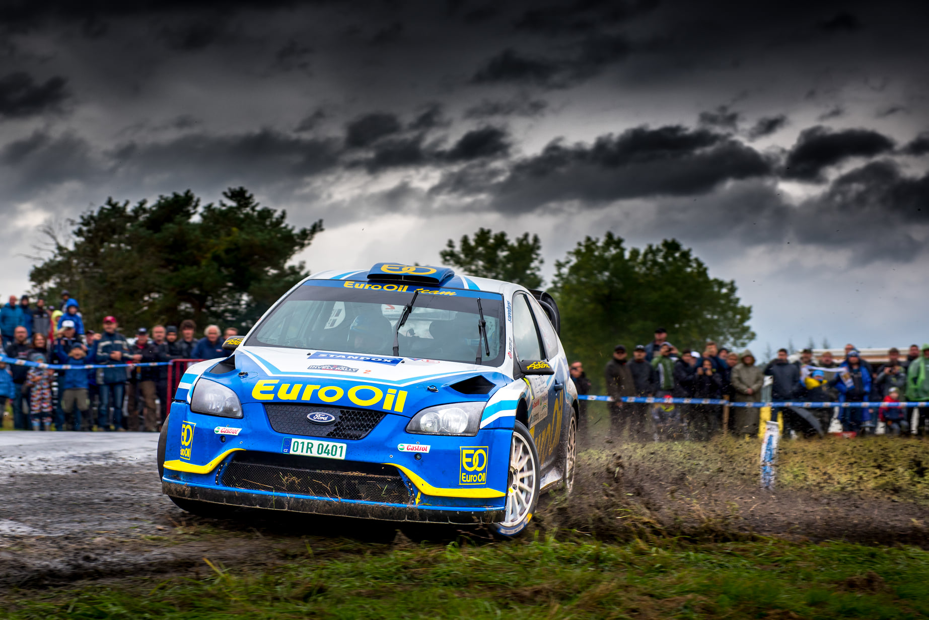 Václav Pech za volantem Fordu Focus WRC