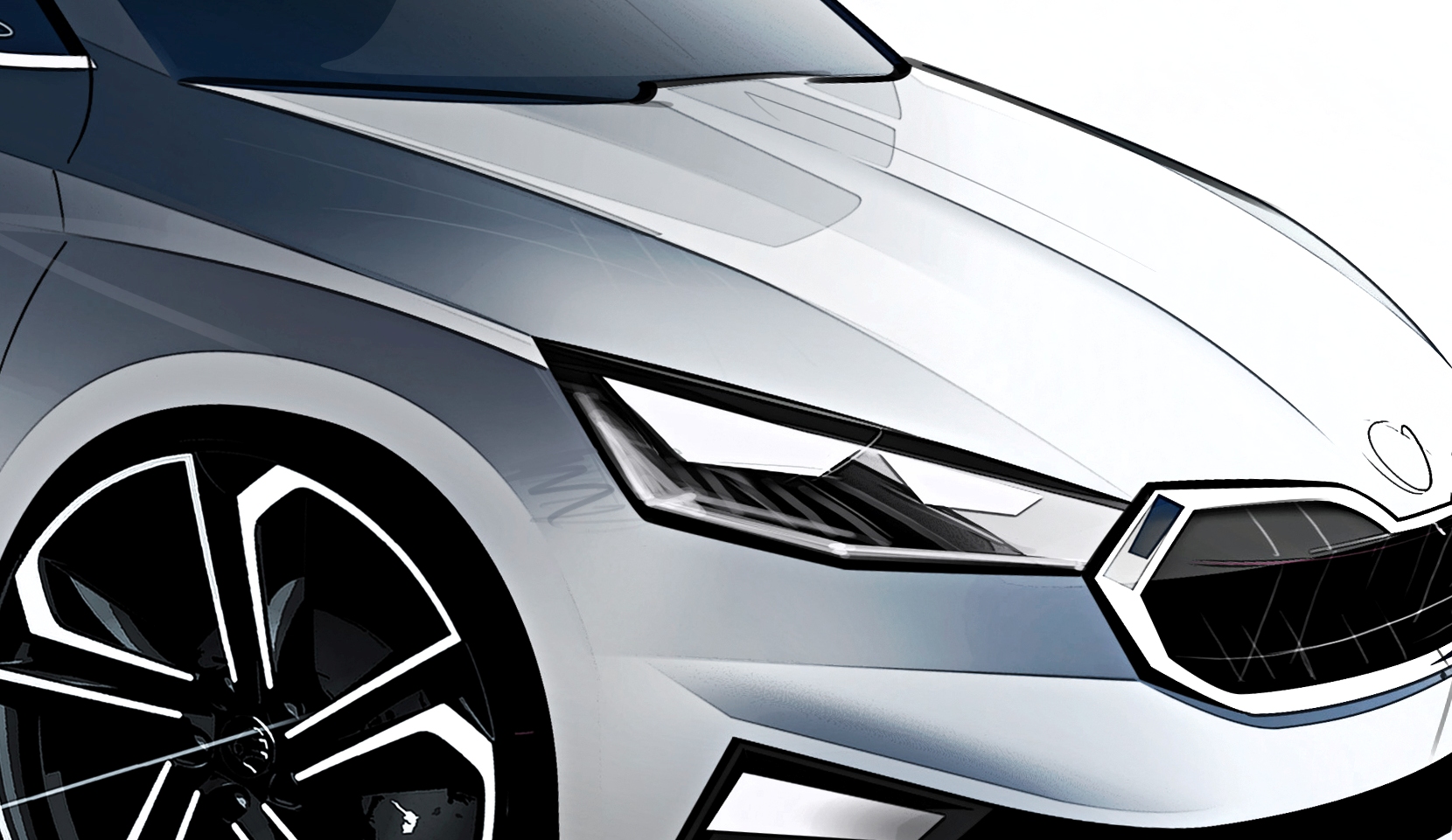 Škoda Fabia 2021 skica